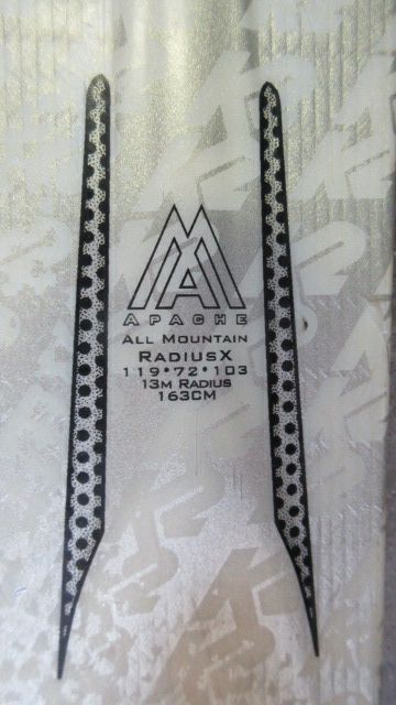 k2 apache radius x skis Used K2 Apache Radius X Downhill Skis Size 163 cm w/ Marker Bindings – cssportinggoods