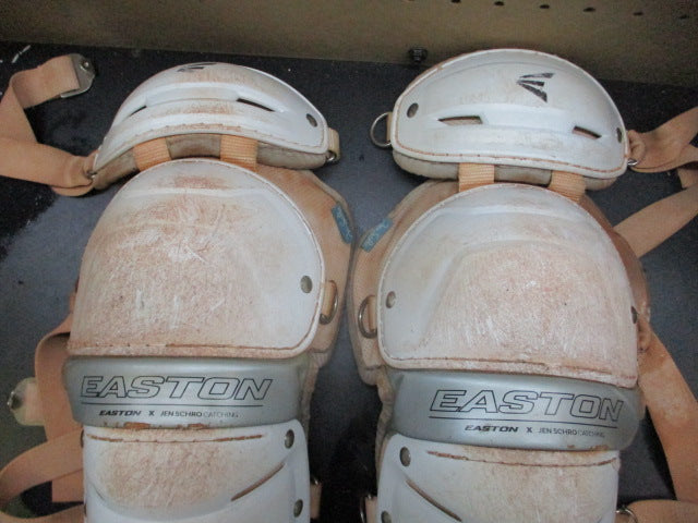 Load image into Gallery viewer, Used Easton X Jen Schro Catchers Shin Guards - Size Small
