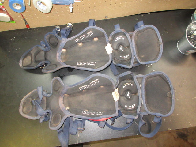 Load image into Gallery viewer, Used Mizuno Samurai Catcher's Shin Guards - Size Youth 14.5"
