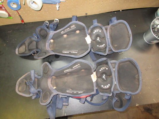 Used Mizuno Samurai Catcher's Shin Guards - Size Youth 14.5"
