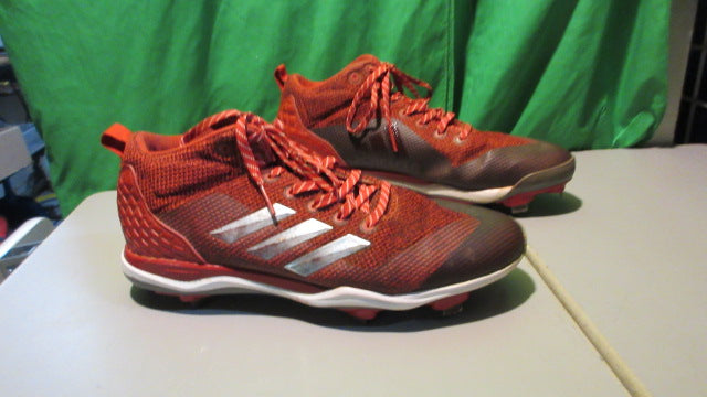 Load image into Gallery viewer, Used Under Armour Black White Metal Baseball Cleat Size 13
