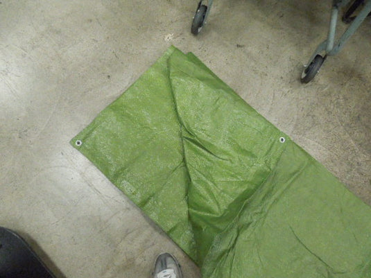 Used Green Tarp 9.5 x 6.5 ft Photos Show Item Folded Down