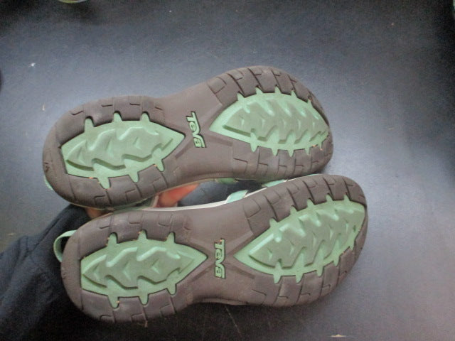 Load image into Gallery viewer, Used Teva Tirra Green Sandals - Size 9.5
