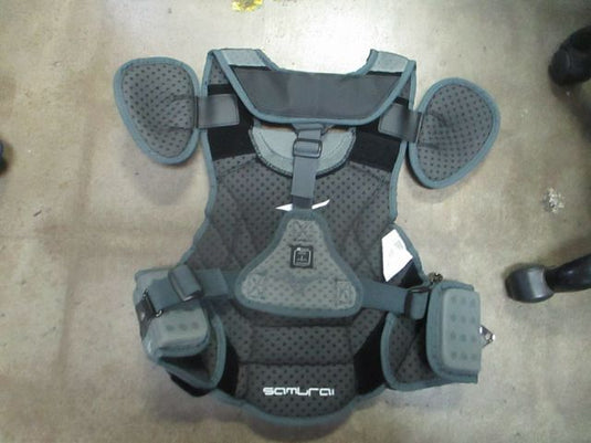 Mizuno Samurai Catchers Chest Protector Adult 15" Black/Grey