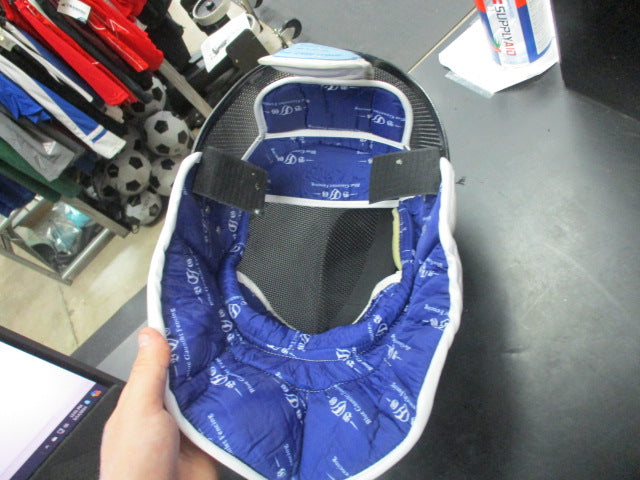 Load image into Gallery viewer, Used Blue Gauntlet M001 -BG 3 Fencing Helmet Size Large - Missing Back Strap
