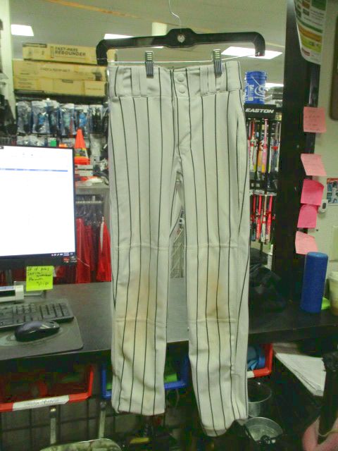 Used Champro Adjustable Open Bottom Black on White PS Pants Size Youth Small