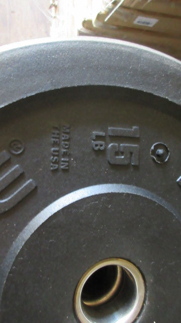Load image into Gallery viewer, Rogue Mil Spec 15lb Bumper Plates sold as a set of 2
