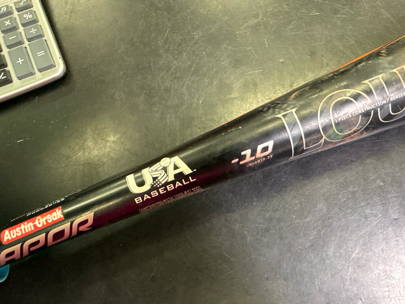 Load image into Gallery viewer, Used Louisville Slugger Vapor 27" -10 USA Baseball Bat
