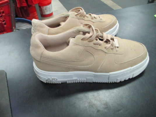 Used Nike Air Force 1 Pixel Particle Shoes Womens Size 10 Sand Brown