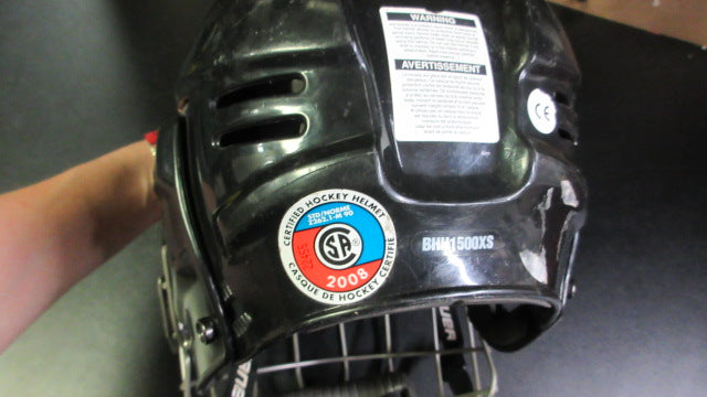 Load image into Gallery viewer, Used Bauer Hockey Helmet Size XS - Black
