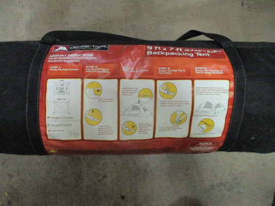 Open Box Ozark Trail Backpacking Tent 9ft x 7ft Sleeps 4