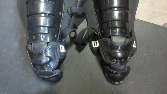 Used Wilson A3422 Catcher's Shin Guards