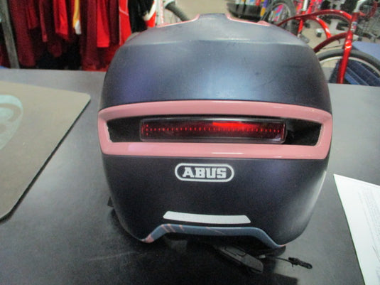 Used ABUS HUD-Y Medium Adult Bicycle Helmet With Light