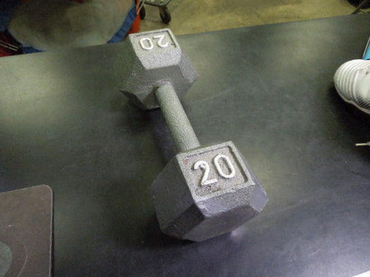 Used 20 lb Cast Iron Hex Dumbbell
