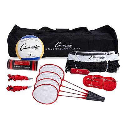 New Champion Sports Deluxe Volleyball/Badminton Tournament Set