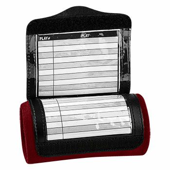 New Champro Triple Wristband Playbook- Maroon PeeWee