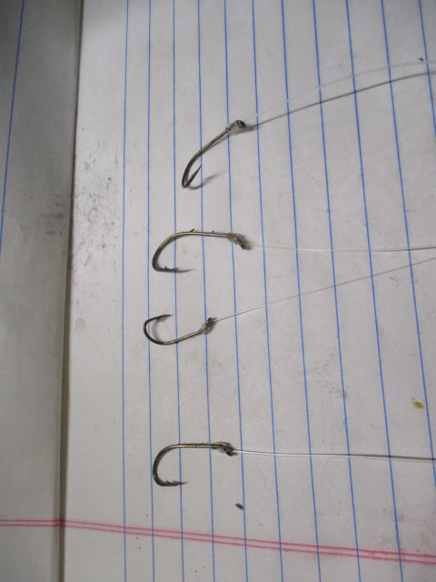 Used Snelled Fishing Hooks - 4 ct