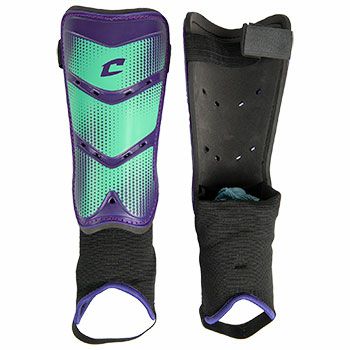 New Champro League Soccer Shin Guard Purple Youth Size Large