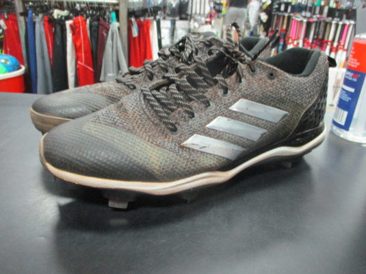 Used Adidas Metal Cleats Size 12 (Has wear in Heels)