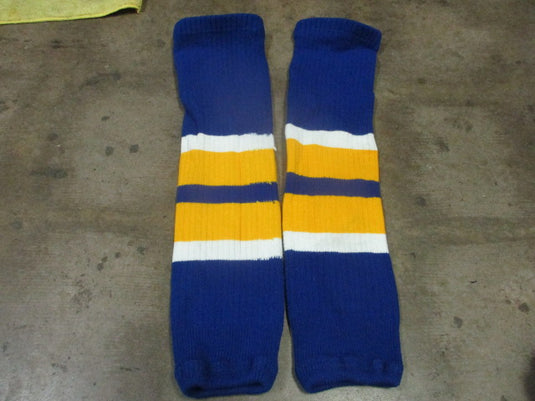 Used Junior Hockey Socks Royal / Gold / White