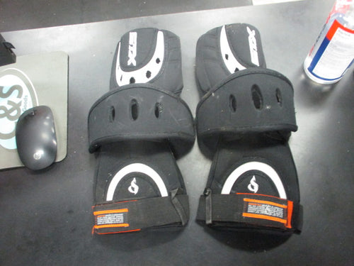 Used STX Black Lacrosse Elbow Pads (Straps Are Worn)