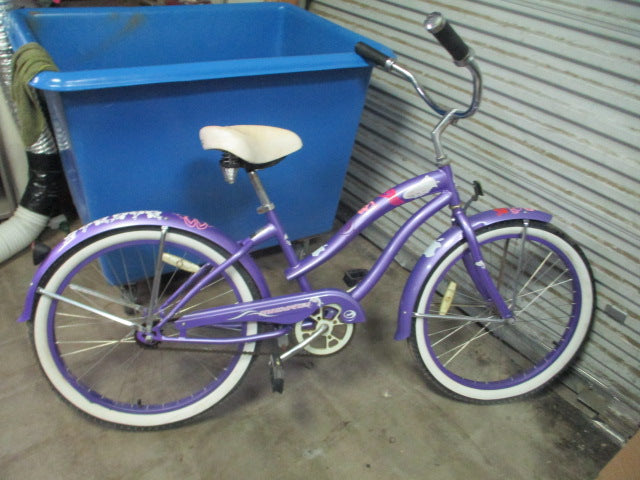 Load image into Gallery viewer, Used Micargi LX 24&quot; Purple Beach Cruiser
