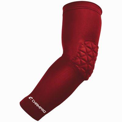 New Champro Arm Sleeve with Elbow Padding Red - Youth
