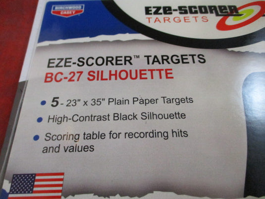 Birchwood Casey Eze-Scorer Targets BC-27 Silhouette- 5 Pack