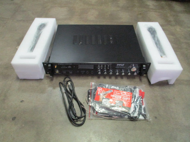 Load image into Gallery viewer, PyleBluetooth Multi-Channel Hybrid Pre-Amplifier System with Dual Karaoke Mics
