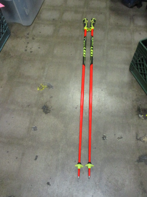 Load image into Gallery viewer, Used LEKI World Cup Racing Airfoil Ski Poles Size 135cm-54&quot;
