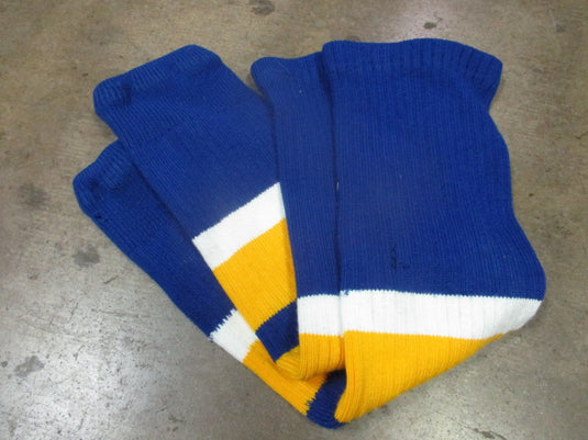 Used Junior Hockey Socks Royal / Gold / White