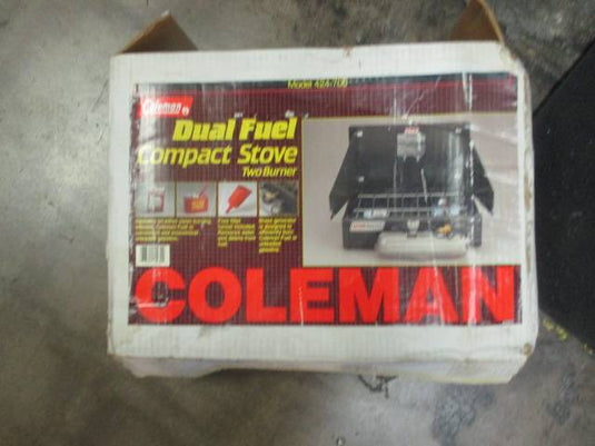 New Coleman Duel Fuel Compact 2 Burner Stve Model 424-700
