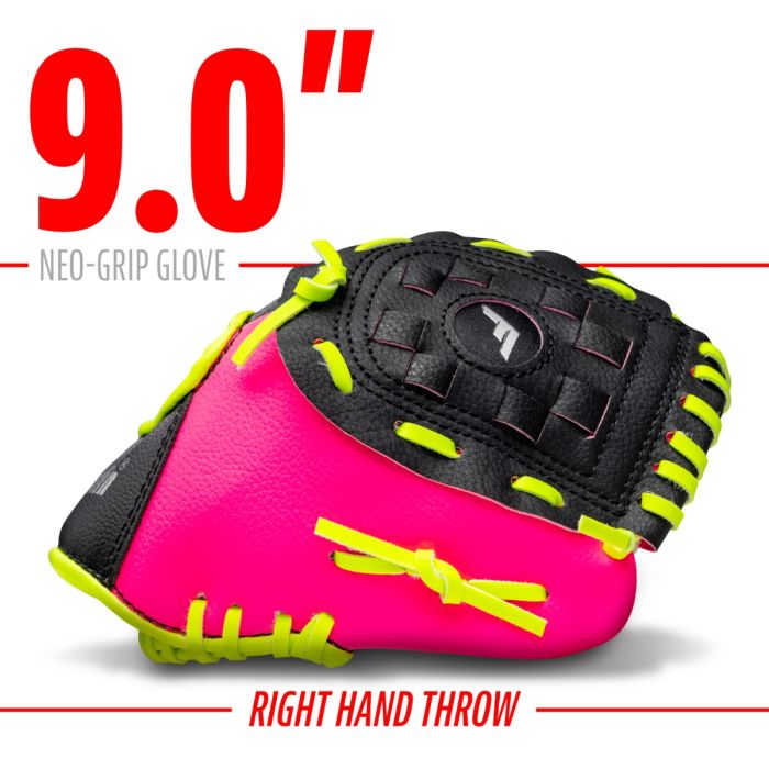 Load image into Gallery viewer, New Franklin Neo Grip 9&quot; Teeball Glove w/ Ball -  Pink Lefty
