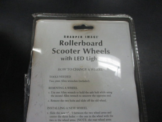 Sharper Image Rollerboard Scooter Wheels With LED Lights Green