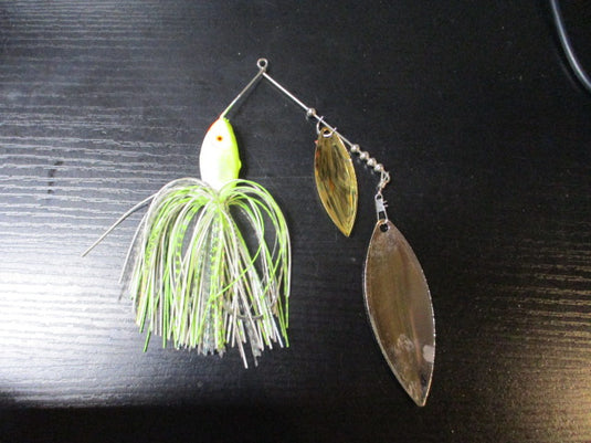 Used White Spinnerbait Lure