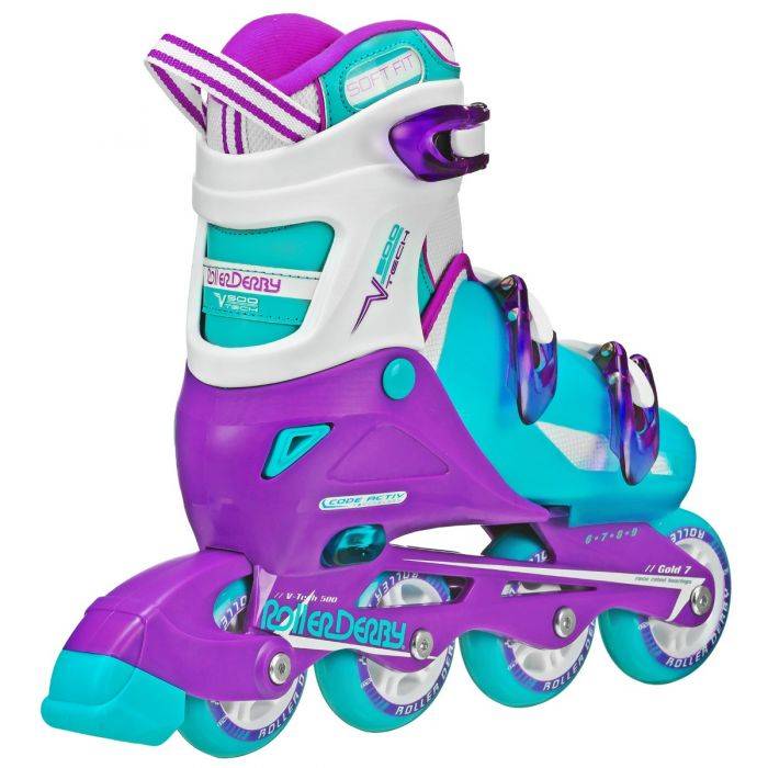 Load image into Gallery viewer, New Roller Derby Women&#39;s V-500 Inline Skates Adjustable Size 6-9
