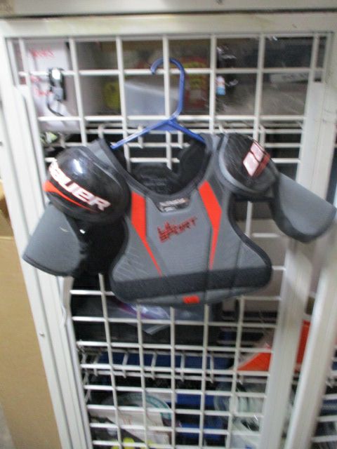 Load image into Gallery viewer, Used Bauer Lil Sport Shoulder Pads Youth Size Large
