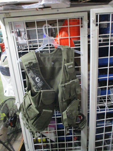 Loaded Geat VX-200 OD Olive Green Airsoft Tactical Vest - hole