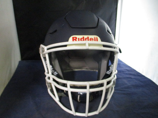 Load image into Gallery viewer, Used 2019 Riddell Speedflex Football Helmet Navy Size Youth Medium
