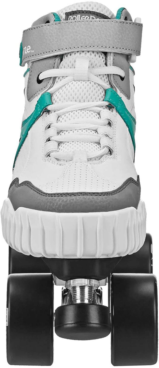 New Roller Derby Glidr Quad Roller Skates Size 8 Wht/Teal