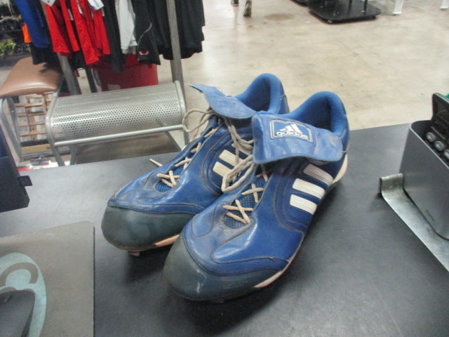Load image into Gallery viewer, Used Adidas Metal Baseball Cleats Size 17
