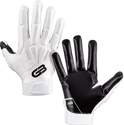 New Grip Boost Raptor Padded Lineman's Gloves White Size Small