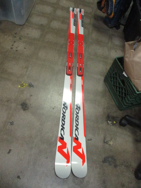 Used Nordica Doberman GSR 186cm World Cup Skis w/ Marker Race Plates