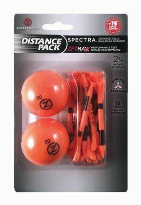 Zero Friction Spectra Golf Balls / Tees Pack