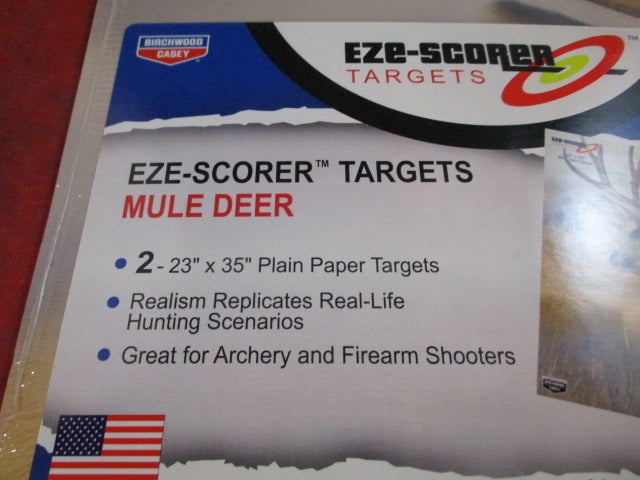 Load image into Gallery viewer, Birchwood Casey Eze -Scorer 23&quot; x 35&quot; Mule Deer Target -2 Pack
