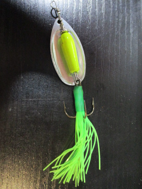 Used 1/2 oz Yellow and Green Rooster Tail Fishing Lure – cssportinggoods