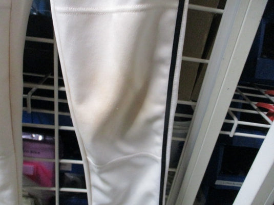 Used Easton Black Piping Open Bottom Pants Youth Size XL - stained