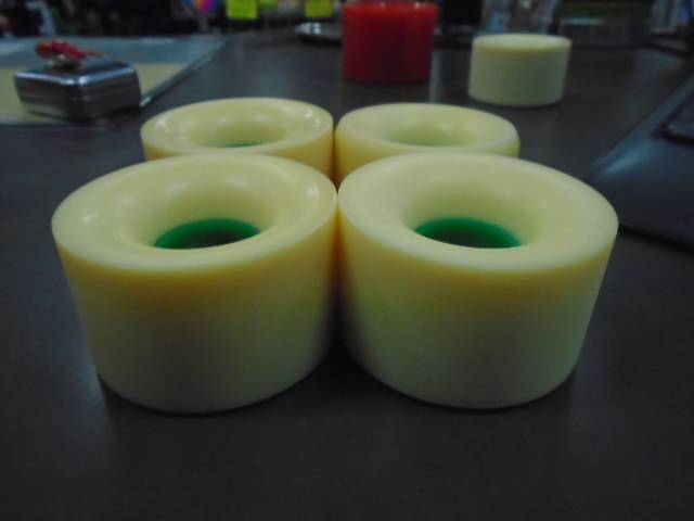 Load image into Gallery viewer, New White 54-GR-1 SKATEBOARD WHEELS Set of 4

