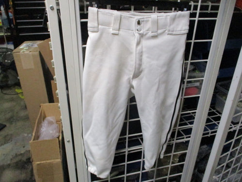 Used Mizuno Youth Knickers White w/ Black Piping Yth Large