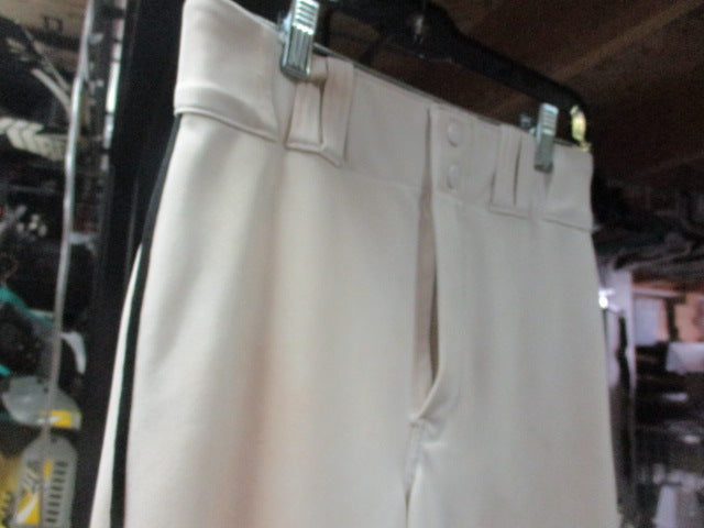 Load image into Gallery viewer, Used Champro Youth Large White Pants with Black Pinstripe (Has hole in back)
